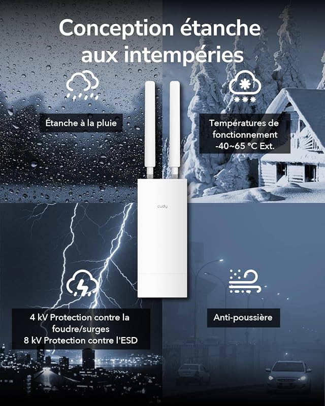 AC1200 Extérieur : point d'accès WiFi 5 pour l'extérie, AP1200 Outdoor — photo 5 sur 6