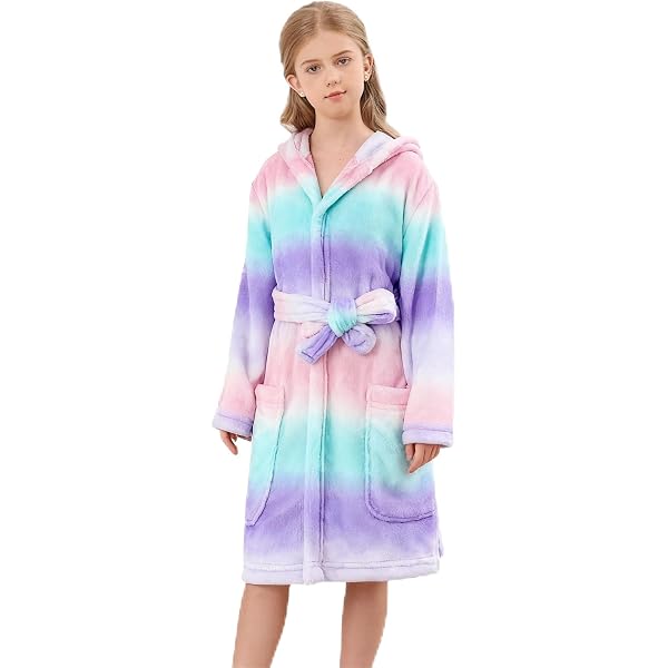 Peignoir Fille En Polaire Douce Rose – Taille 3 Ans, Marque Next, Lavable Machine, Chaud Et Confortable