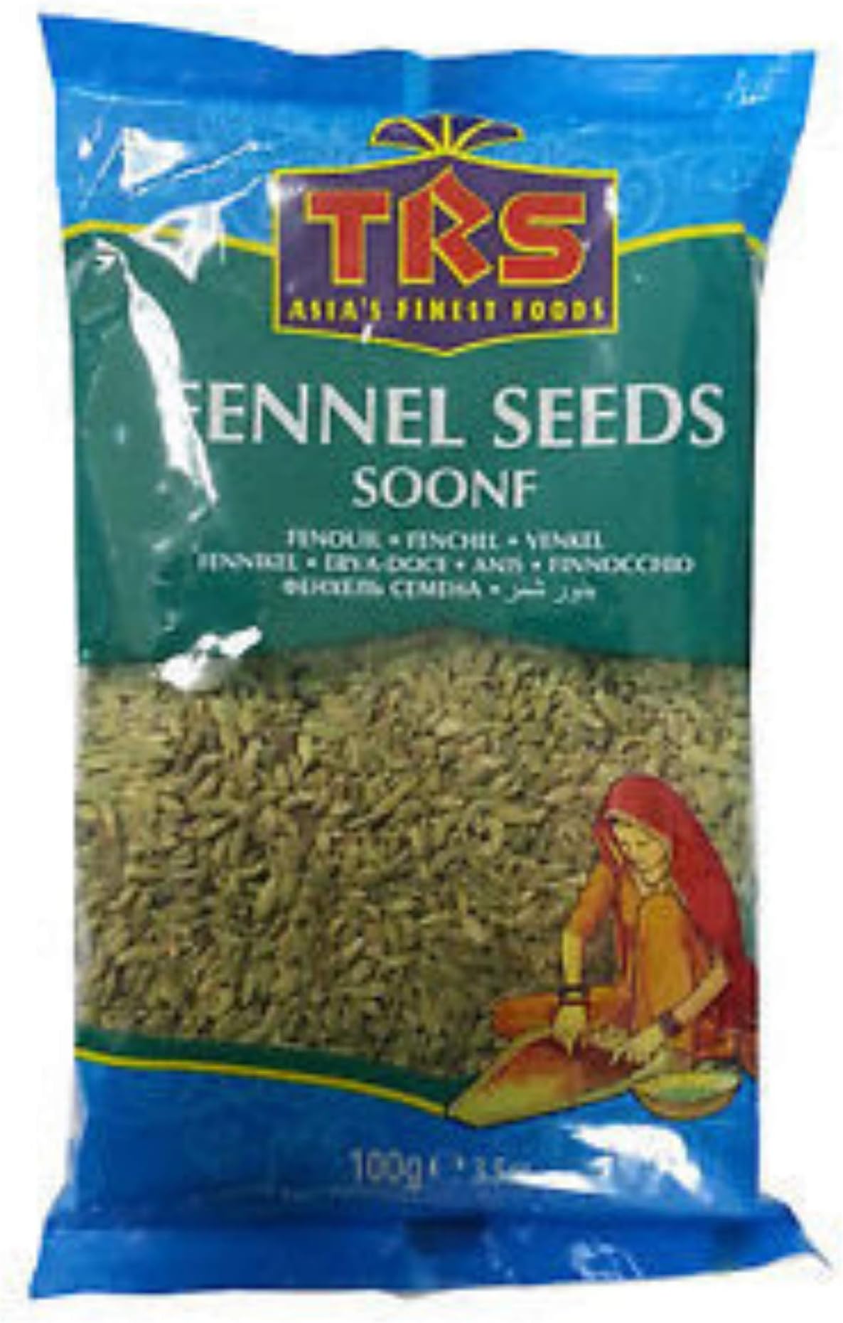 TRS Fennel Seeds (Soonf) 100g (Pack of 2)