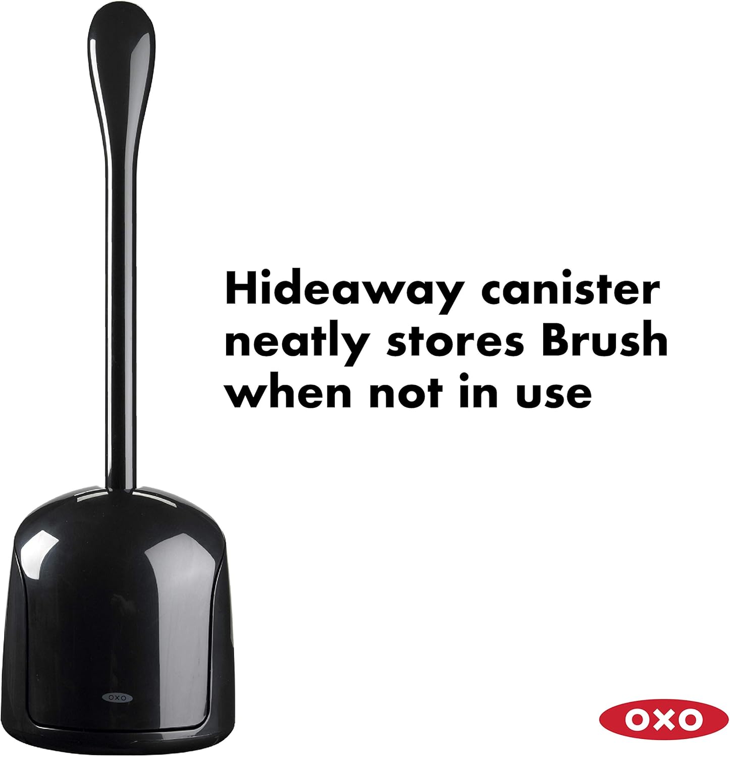 OXO Good Grips 1349480 Hideaway Compact Toilet Brush - Black: Home & Kitchen
