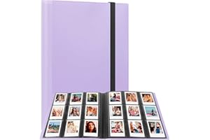 REKEEN 432 Pockets Mini Photo Album for Fujifilm Instax Mini 11 90 70 9 8+ 8 LiPlay Instant Camera, Polaroid Snap SnapTouch PIC-300 Z2300 Instant Camera (purple)