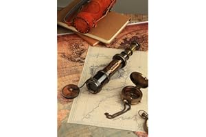 JUNZALINAUTIC Vintage Ship Brass 16 INCH. Telescope Marine Sailor Watching and Trekking Royal Navy Device Maritime Designer Nautical Replica