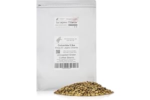 BESTBEANSFOR.ME Single Origin Unroasted Green Coffee Beans, From Colombia, Specialty Grade, Finca Portezuel, Bourbon and Caturra Varietals (5 lbs, Colombia Honey Process)