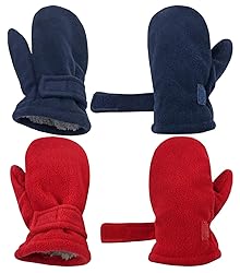 N'Ice Caps Baby Toddler Mittens Kids 2 Pairs Fleece