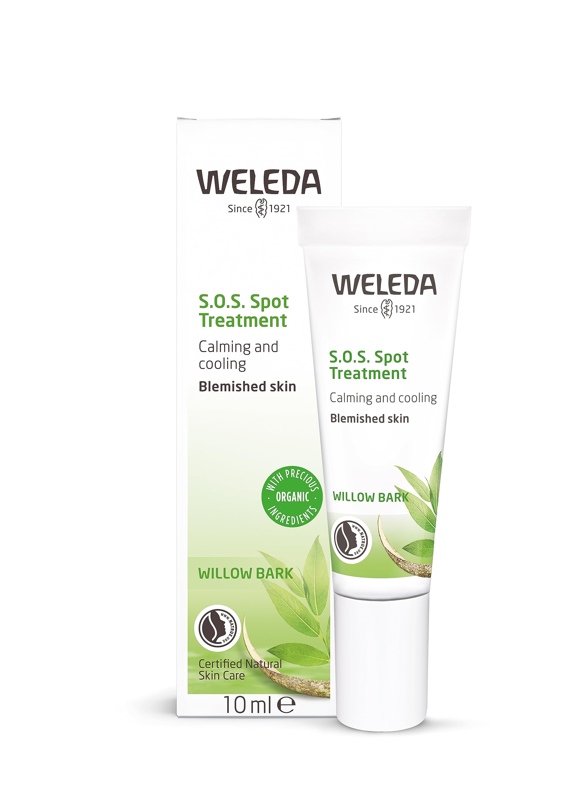 Weleda Naturally Clear S.O.S Spot Treatment, Natural Cosmetics For Treating Pimples And Blackheads, Pimple Cream Especially For Blemished Skin, Cools And Soothes Immediately (1 X 10 Ml)