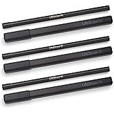 LifeStraw Sip 3-Pack, Reusable Stainless Steel Water Filter Drinking Straw with 3 Carry Cases, Removes Microplastics, Bacteria and Parasites for Travel and Everyday Use, Obsidian