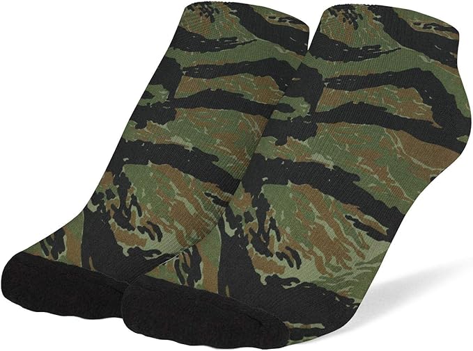 Women's Camo Army Camouflage Socks Cotton No Show Low Cut Socks Ankle