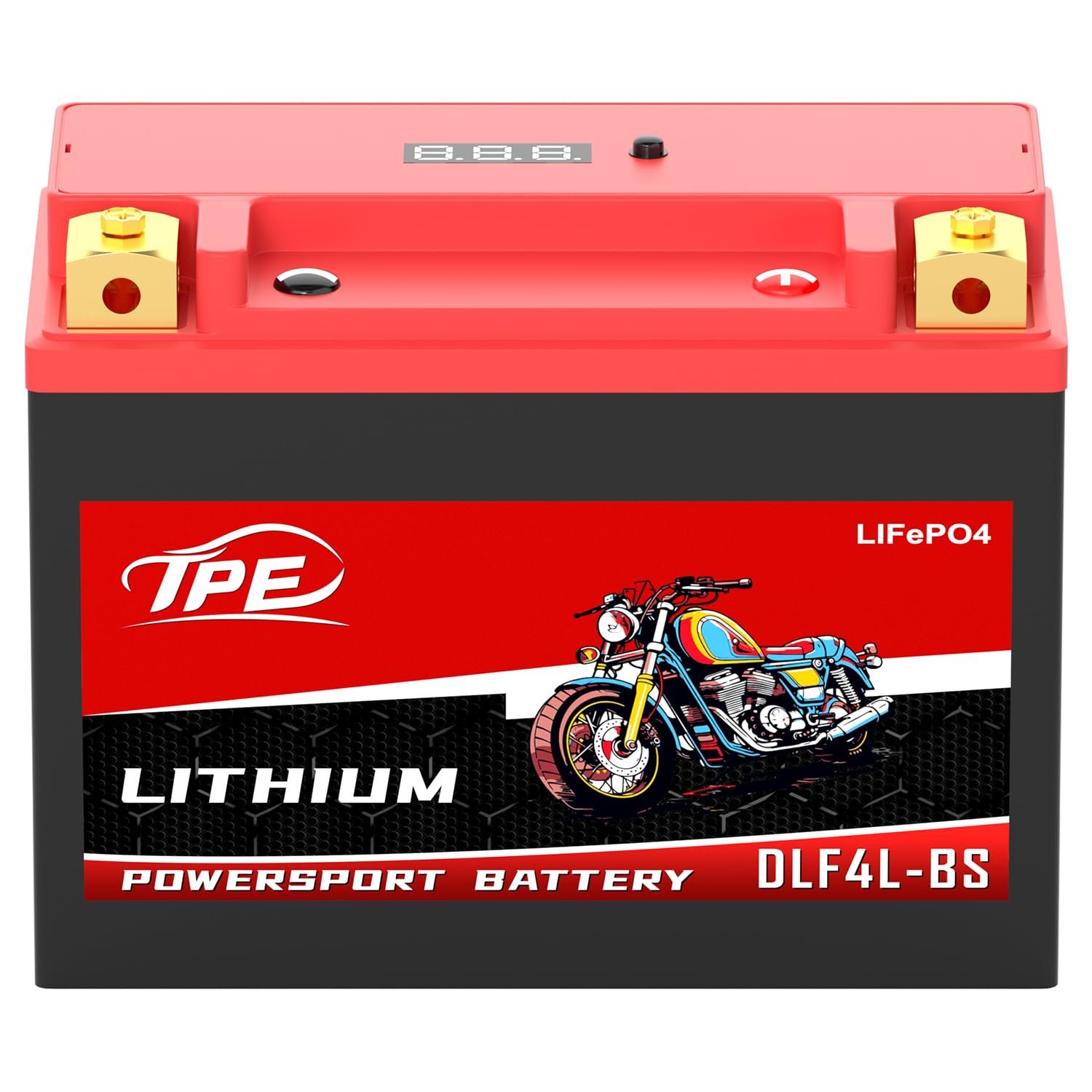 Photo 1 of TPE Lithium Motorcycle Battery YTX4L-BS 12V 3Ah Rechargeable Powersport Start Stop LiFePO for ATV and Scooter