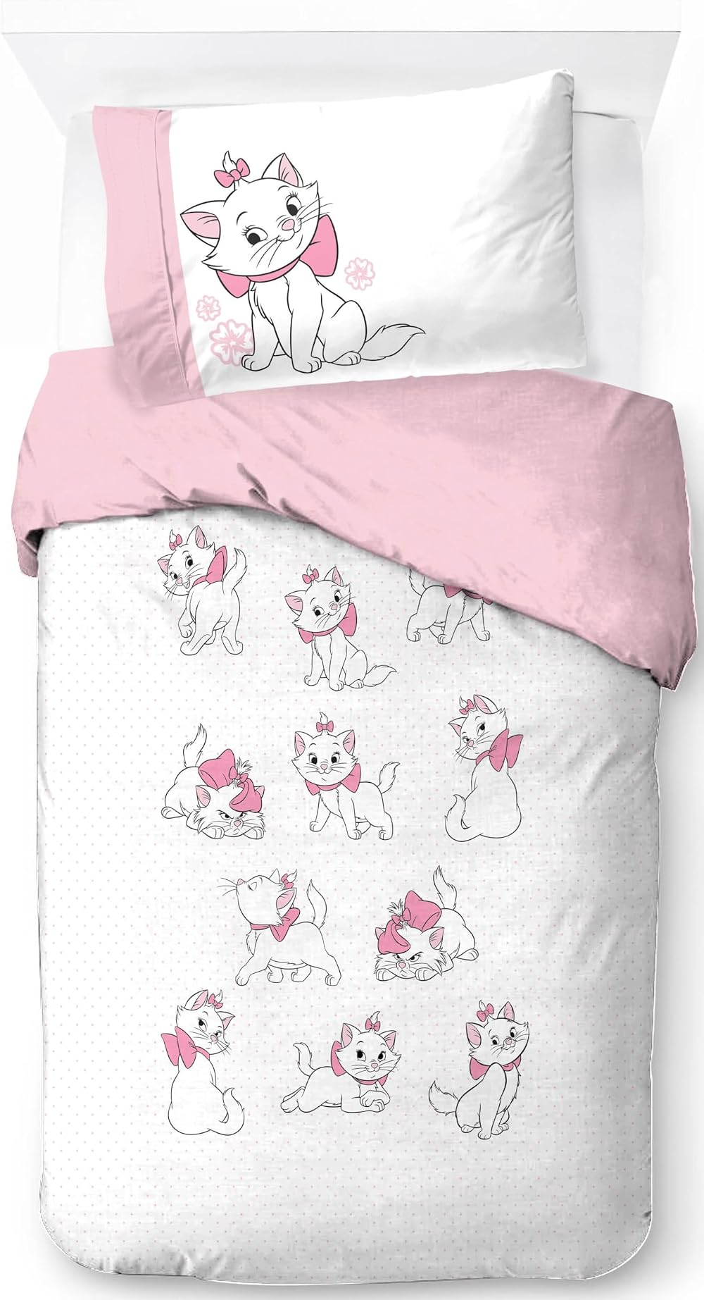 Jay Franco Disney Aristocats Duvet Cover Set 100% Cotton 2 Piece