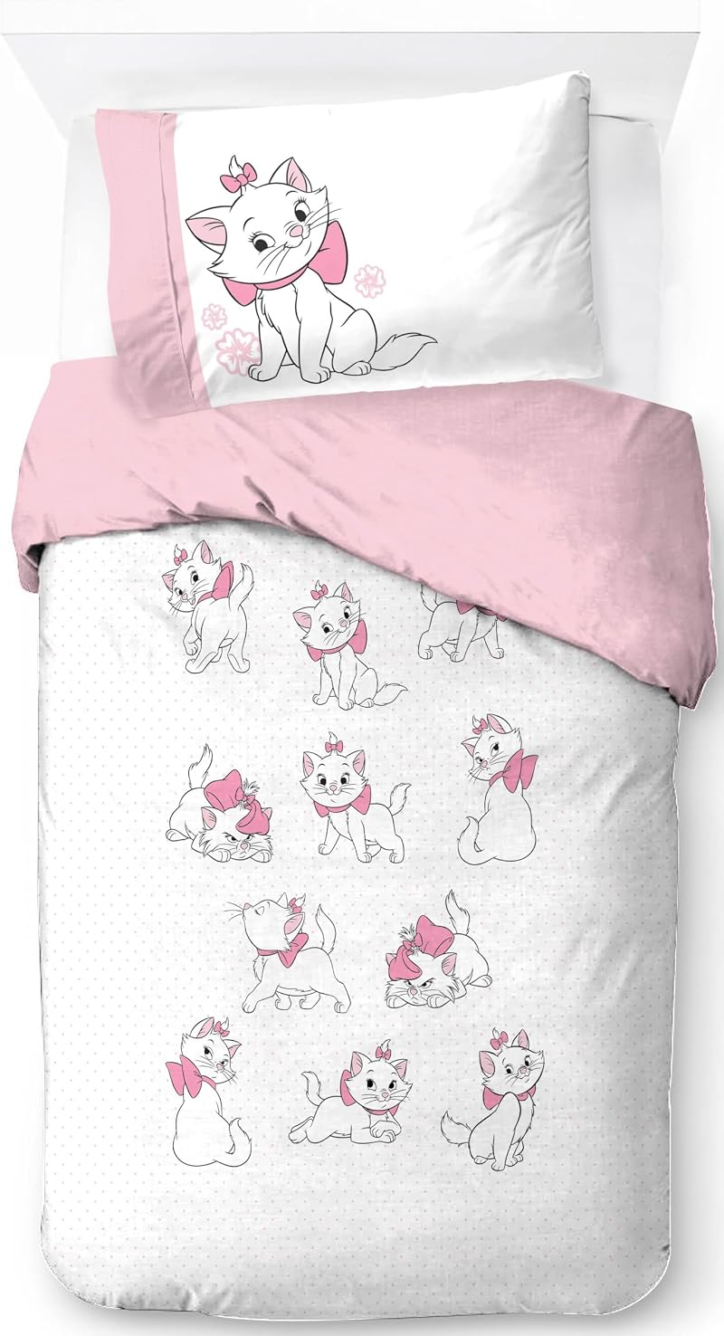 Jay Franco Disney Aristocats Duvet Cover Set 100% Cotton 2 Piece