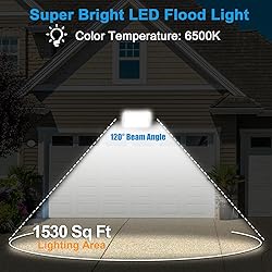 CREATESTAR LED Flood Lights Outdoor, 150W 15000LM