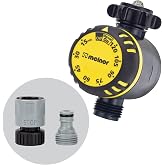 Melnor Mechanical Water Timer: Up to 2 Hour Runtime, Automatic Shut-Off | 65136AMZ | Manual On/Off Bypass | No Batteries Required | Leak-Free Seal | Stainless Steel Filter Washer