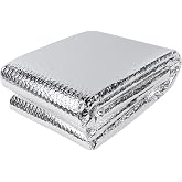 winemana Window Insulation Roll, 24IN x 10FT Reflective Heat Shield Bubble Film, Double-Sided Aluminum Foil Insulation, Weatherproof Garage Door Cover for Windows, RV, Basement, Winter &amp; Summer