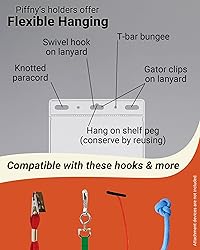 Clear Plastic ID Holder for Lanyard - Top Load to