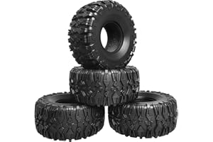 FriHobby 2.2 Crawler Tires with Foam Inserts fit1/10 Scale Rock Crawler Car, Height 5.31 inch (135mm) Compatible with Traxxas TRX4 Axial SCX10 II III Redcat Gen 8