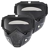 OQUQO 2 Pack Airsoft Mask Full Face, Tactical