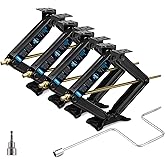 [Upgrade] Kohree 7500lbs RV Stabilizer Leveling Scissor Jacks 24" for Travel Trailer Camper, Set of 4, Heavy Duty RV Stabiliz
