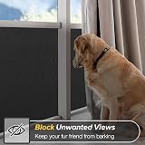 rabbitgoo Blackout Window Film Grid Design Privacy 60x200 cm view 3