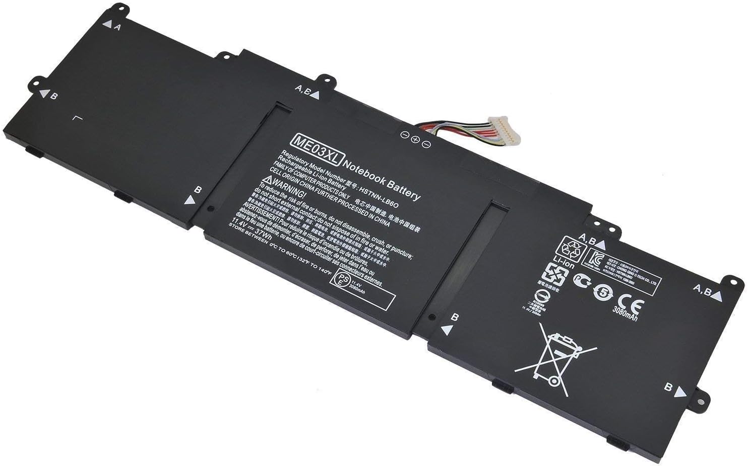 Ammibattery Replacement ME03XL Battery for ME03XL 787089-421 Battery for HP Stream 11 and Stream 13 Notebook PC Series