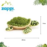 Zappi Co Ultra Soft Turtle Plush Toy 33cm Recycled Materials Newborn Gift view 4