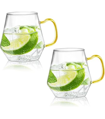 Tazza In Vetro A Doppia Parete Something Different Con Infusore In Cristallo Di Quarzo - Design Luna Moth