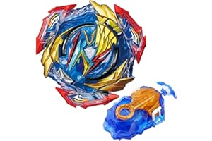 Konikiwa Bey Battling String Launcher, B-193 Ultimate Valkyrie Battle Top Burst Set, Left and Right Spin DB Launcher Compatible with All Bey Burst Series - Blue