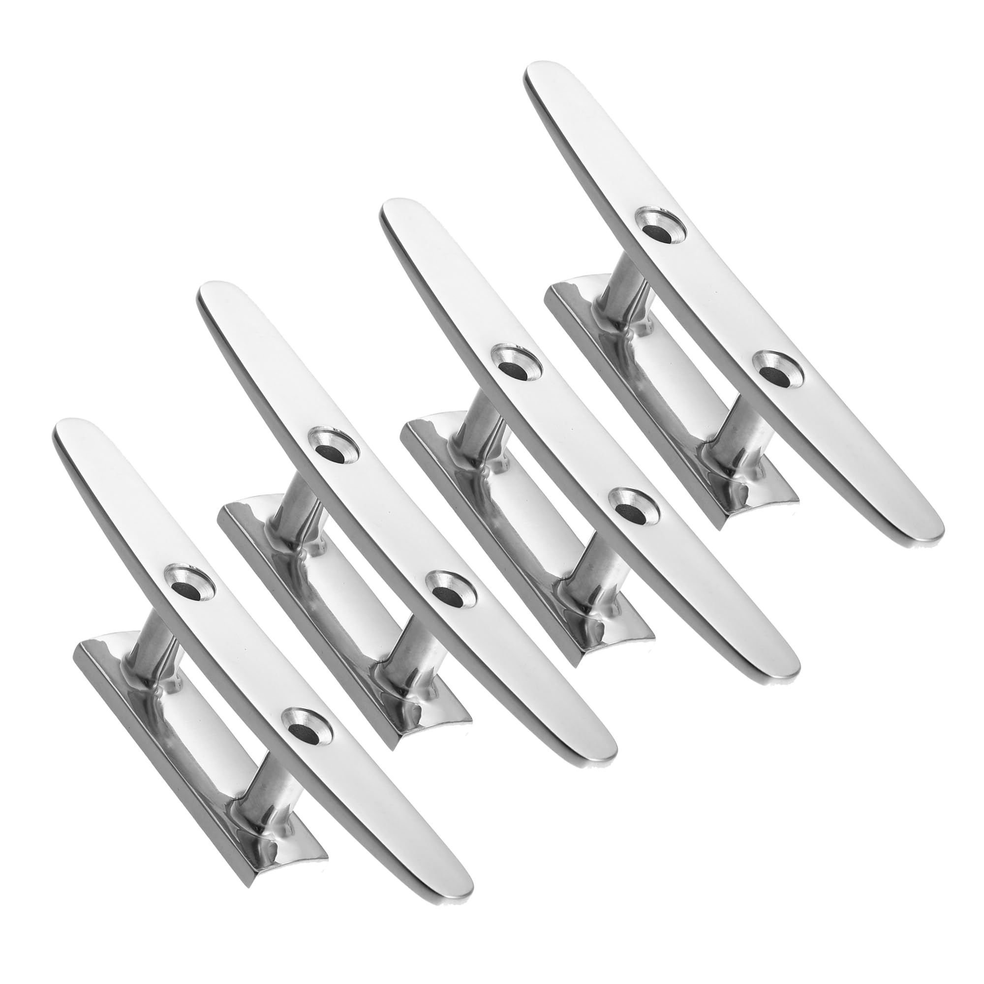 VekAuto 4 Pcs Boat Flagpole Cleat Hook, Universal for Car Stainless Steel
