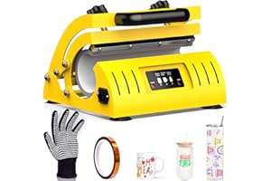 ENJOYCOLOR Upgraded Tumbler Heat Press 20 and 30 OZ, Tumbler Press fits 16oz 20oz 30oz Skinny Sublimation Tumblers, Mug Press for 11 OZ 15 OZ Mugs Heat Transfer Print with Free Gloves