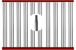 Langdoly Square 1/2" x 44" Wrought Iron Plain Balusters Hollow Iron Spindles for Indoor Stairs (Satin Black- Pack of 30)