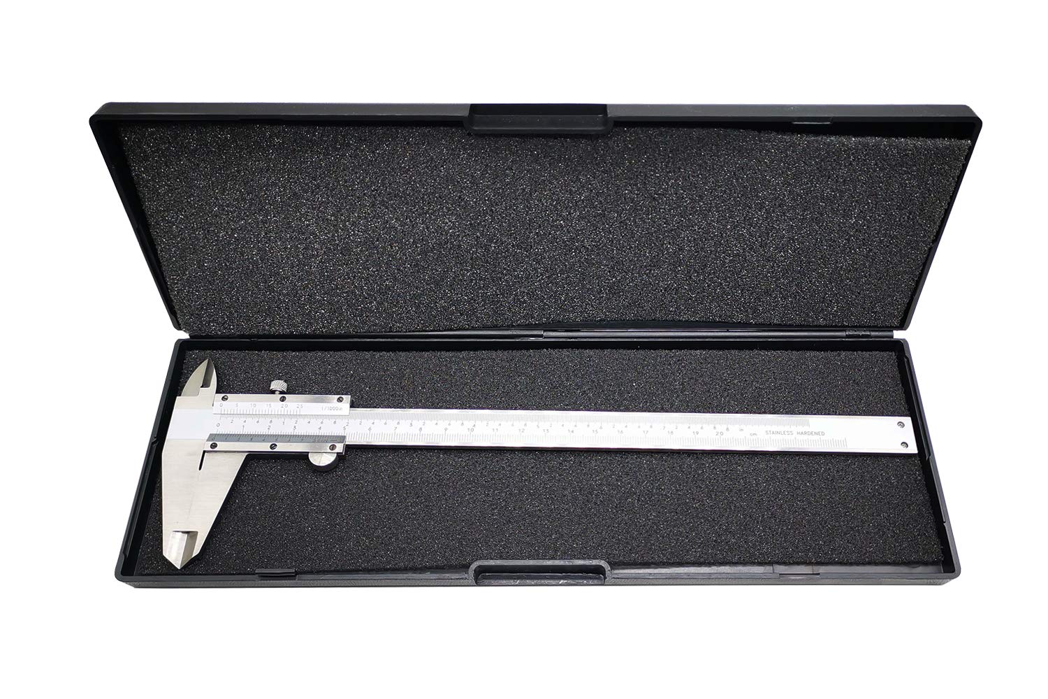 ZLKSKER 8 Inch / 20 cm Micrometer Vernier Caliper, Stainless Steel Precision Measuring Tool (Inch/Metric), Depth/Inside/Outside/Step Measurement, Accuracy 0.001