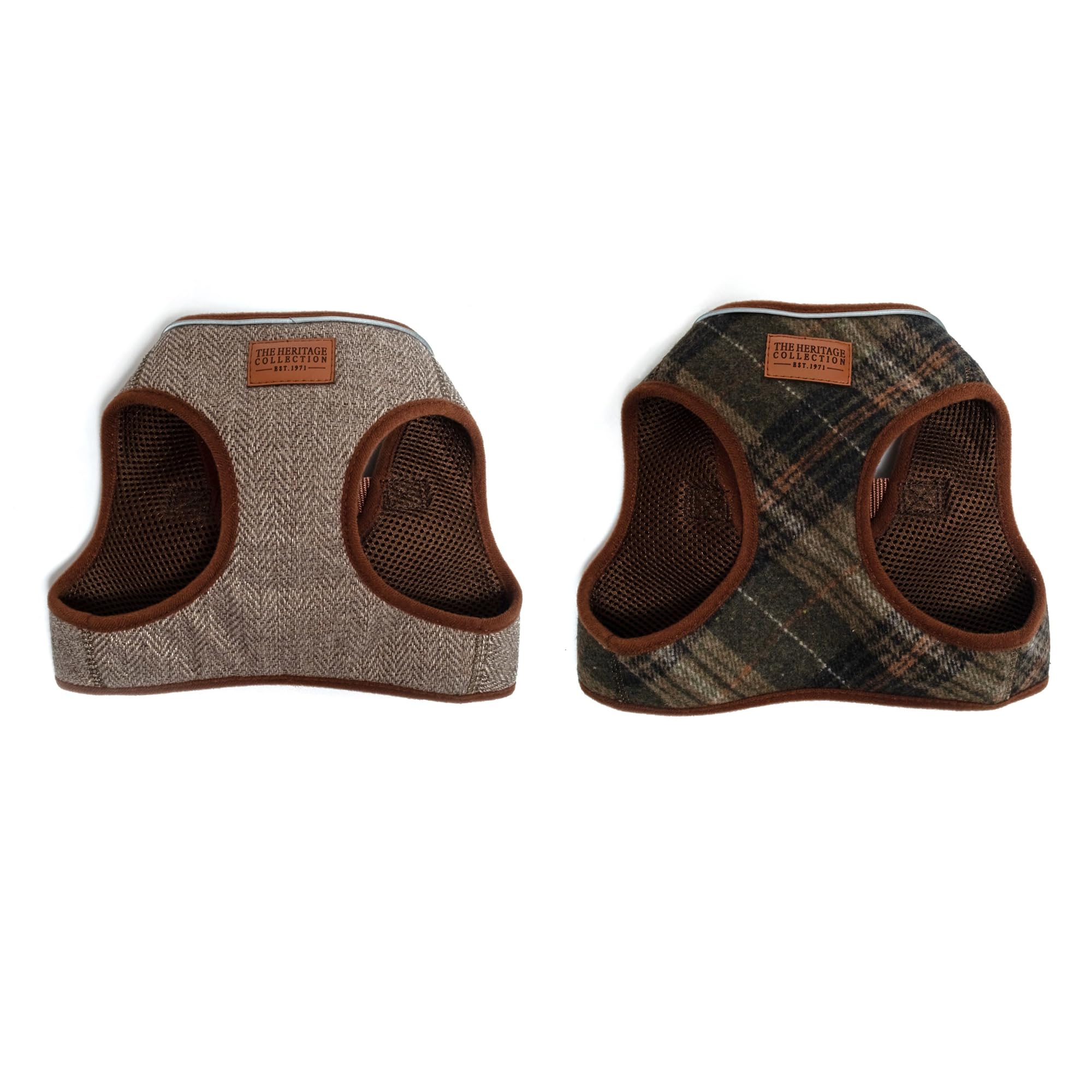 Ancol Herringbone Step In Dog Harness - Comfortable Puppy Pet Accessory with Reflective Band & Snap Buckle - XS