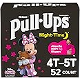 Pull-Ups Girls' Night-Time Potty Training Pants, Size 4T-5T Overnight Training Underwear (38-50 lbs), 52 Ct