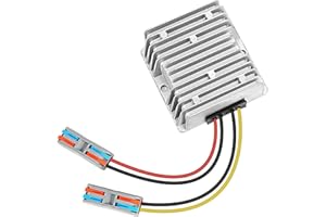 YIPIN HEXHA 10A 120W Golf Cart 18V 20V 24V 36V 48V Step Down to DC 12V Converter Voltage Regulator Reducer Power Buck Converter Waterproof Transformer(DC 16-58V Inputs