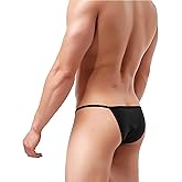 iKingsky Men's High-leg Opening Bikini Underwear Sexy Brazilian Back Mens Underwear