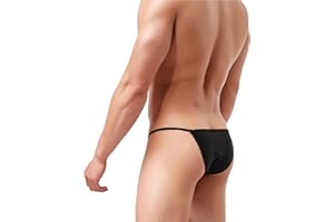 iKingsky Men's High-leg Opening Bikini Underwear Sexy Brazilian Back Mens Underwear