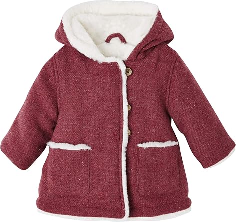 Vertbaudet Manteau En Lainage Bebe Fille Capuche Pompon Rose 9m 71cm Amazon Fr Vetements Et Accessoires
