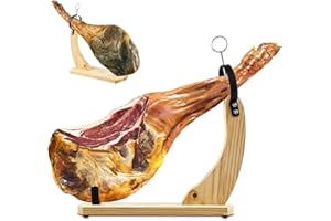 Abizarch Wooden Ham Stand,Ham Holder with Non-Slip Pads,Professional Prosciutto Carving Stand Stable Sturdy Ham Rack for Carv
