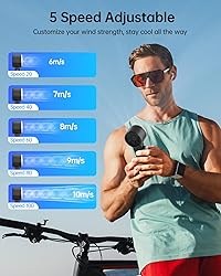 TriPole Portable Handheld Turbo Fan with Ice