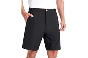 H HOT SUIT HOTSUIT Men’s Golf Shorts 9’’ Stretch Quick Dry Casual Work Shorts with Pockets Lightweight Men’s Dress Shorts