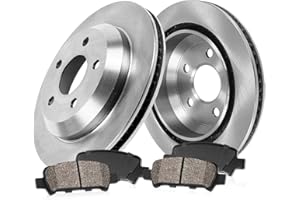 Callahan Brake Parts Front Brake Kit for 2008-2018 Toyota Avalon, 2007-2017 Camry, 2016-2018 Lexus ES350 - OE Disc Rotors with Ceramic Brake Pads Replacement