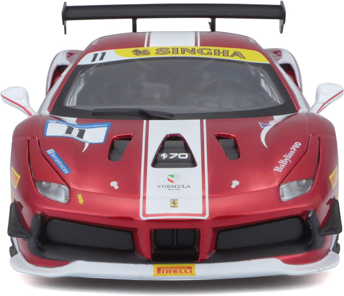 Bburago Ferrari 488 Challenge 2017 Formula Racing, Realistic 1:24 Scale Model Car, Officially Licensed by Ferrari - Image 3