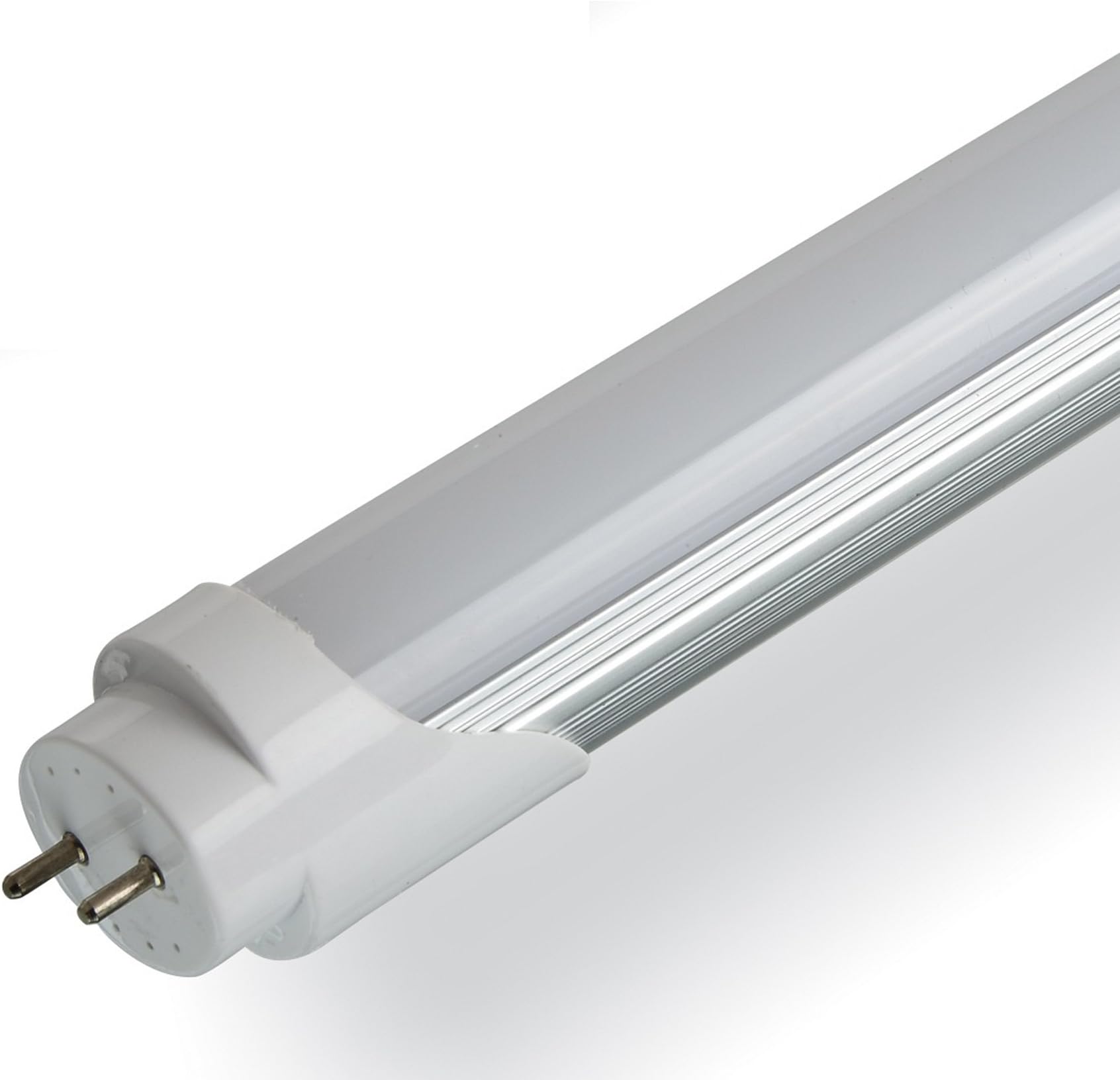 LED ME® T8 2FT 2' 9W Milky LED Tube Light Direct Replacement for Fluorescent Tube Warm White 3200K 18W EQV Eight Pack [Energy Class A++]