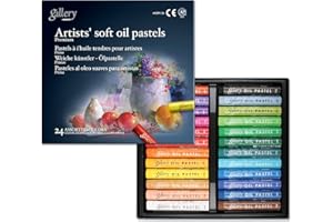Mungyo Gallery Artists' Soft Oil Pastels Set of 24 Colours, MOPV-24