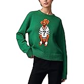 MISSACTIVER Dog Print Fall Sweaters for Women Long Sleeve Casual Crew Neck Graphic Pullover Knit Tops Trendy Outfits 2025