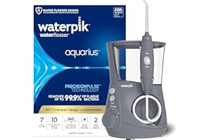 Waterpik Aquarius Water Flosser Professional For Teeth, Gums, Braces, Dental Care, Electric Power With 10 Settings, 7 Tips Fo