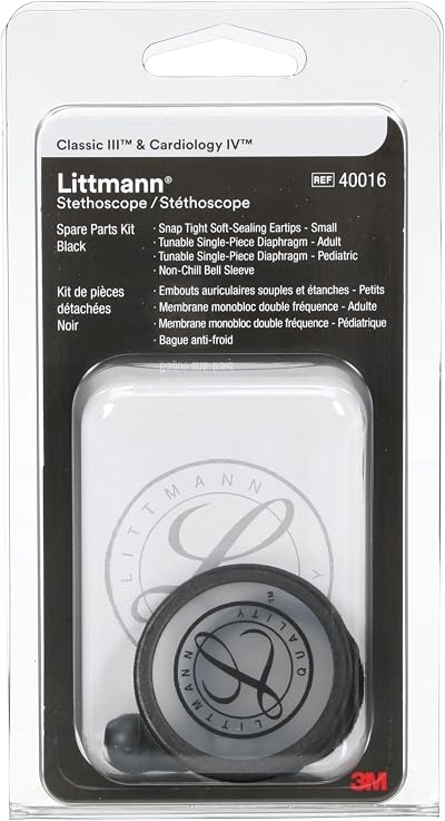 Littmann Spare Parts Kit for Classic III Cardiology IV CORE Black