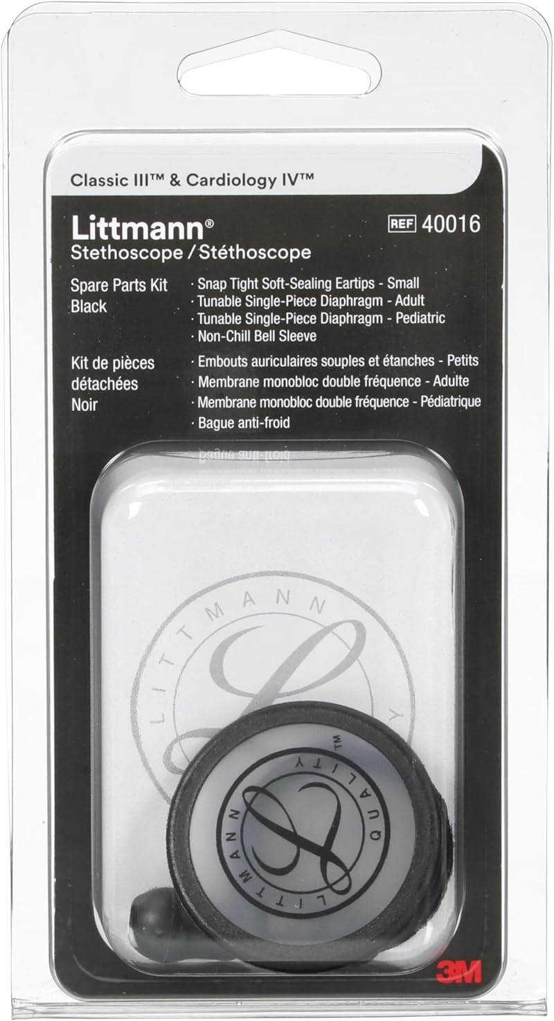 Littmann Spare Parts Kit for Classic III Cardiology IV CORE Black