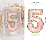 mciskin Pink Gold Butterfly 10th Birthday Candles Set 2 pcs Numeral 1 & 0 view 3