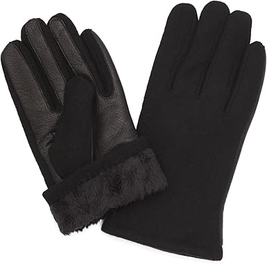 Benson Brown Fleece Lined Wool Leather Men S Winter Gloves At Amazon Men S Clothing Store