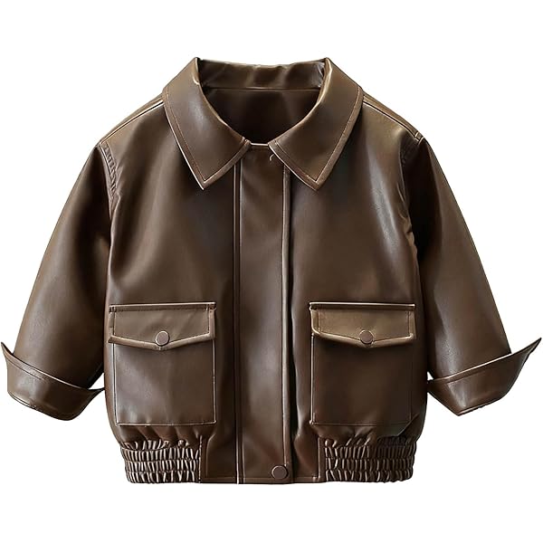 Amazon.com: Momo Grow Big Boys Black Faux Leather Motorcycle